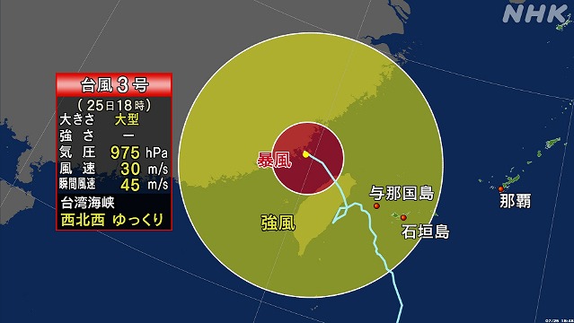 台風３号